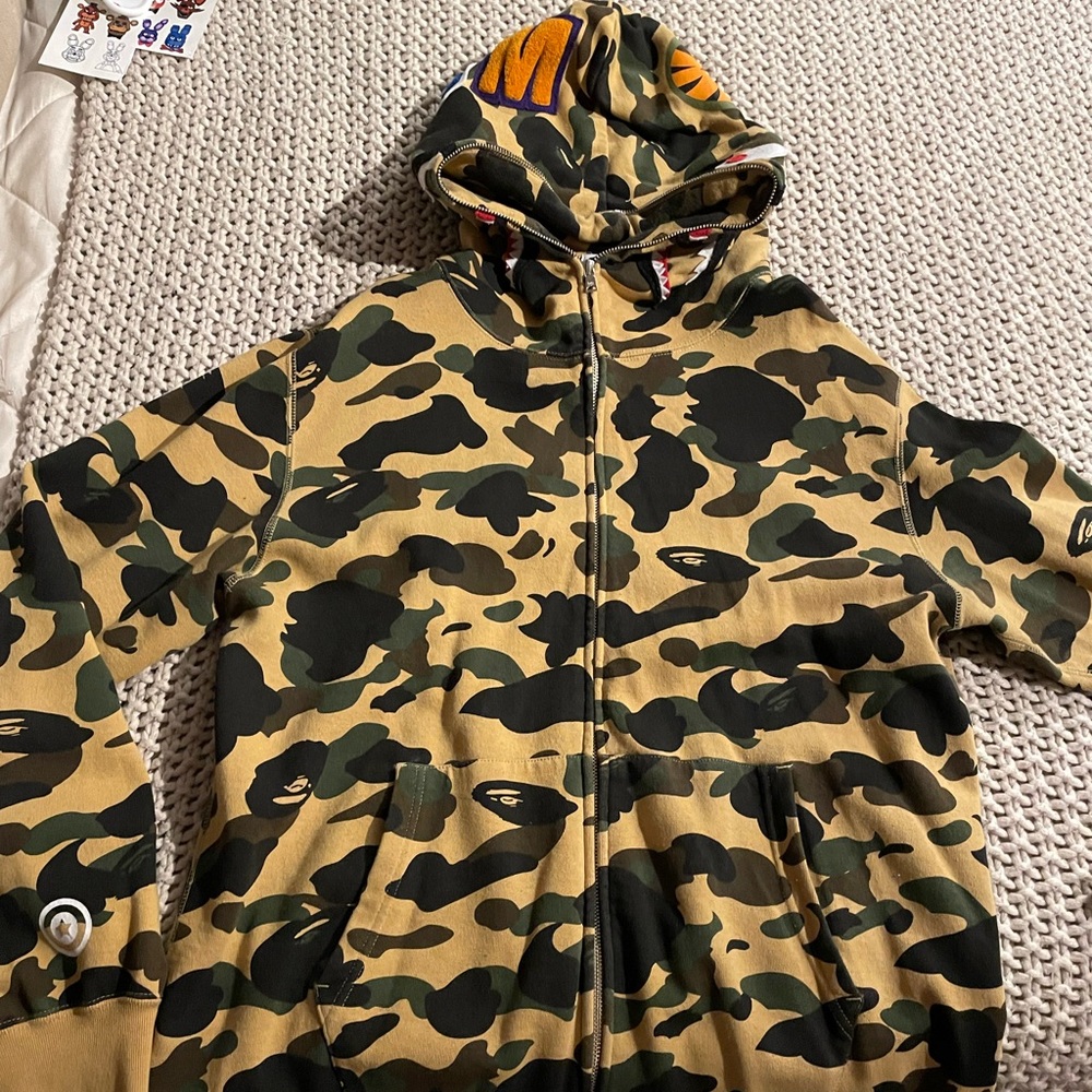 Authentic Bape camo hoodie size xxl